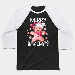 Merry Bakemas - Gingerbread Christmas Baseball T-Shirt